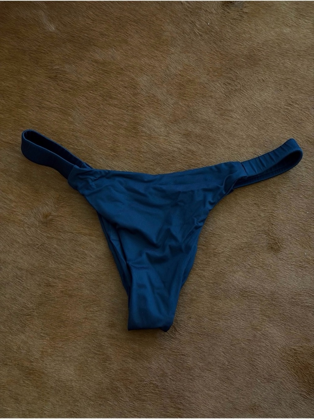 Black cheeky bikini bottom size S